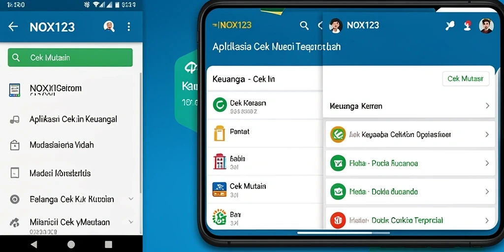 Tampilan antarmuka NOX123 yang sederhana dan informatif.
